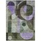 Homeroots 5' X 8' Olive Green Purple And Gray Geometric Washable Indoor Outdoor Area Rug 604415 - alternate 7