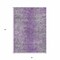 Homeroots 3' X 5' Plum Purple And Silver Oriental Washable Indoor Outdoor Area Rug 588834 - alternate 5