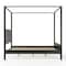 Martha Stewart Hayes Queen Size Solid Wood Canopy Platform Bed w/Wood Headboard and Footboard, Dark Gray MG-90025-CQ-DKGY-MS - alternate 8