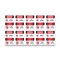Signmission Safety Sign, OSHA Danger, 5" Height, No Swimming Bilingual, D-35-VC-1709-10PK OS-DS-D-35-VC-1709-10PK - alternate 1