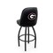 Holland Bar Stool Co Logo Grizzly Georgia  in.G in. 36 in. Swivel Bar Stool with Black Wrinkle Finish L048 - alternate 1