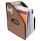 C-Line Products 8-1/2" x 11" Blackened Bronze 13-Pocket Vertical Stand-Up Expanding File, 1/EA 53316 - alternate 3