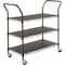 Safco Wire Utility Cart 3 Shelf 5338BL - alternate 1