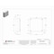 Nvent Hoffman 1/4 Turn Latch Electrical Enclosures, 20 in H, 6 in D, 20 in W, 12, 13, 4, Steel CSD20206 - alternate 2