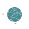 Homeroots 8' Teal Blue And Ivory Round Abstract Washable Indoor Outdoor Area Rug 597525 - alternate 5