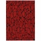 Homeroots 3' X 5' Red And Black Geometric Washable Indoor Outdoor Area Rug 599238 - alternate 3