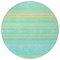 Homeroots 8' Aqua Green And Yellow Round Striped Washable Indoor Outdoor Area Rug 614793 - alternate 5