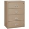 Fireking 4 Drawer, 1 Hr Fire & Impact Rated, 38" Wide Lateral Taupe 4-3822-CTA - alternate 1