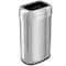 Hls Commercial 16 gal Oval Trash Can, Silver, Open Top, Stainless Steel, 11.5 in HLS16STV - alternate 1