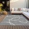 Homeroots 3' X 5' Gray And Ivory Abstract Washable Indoor Outdoor Area Rug 597481 - alternate 5