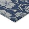 Homeroots 9' X 12' Navy Blue And Gray Floral Washable Indoor Outdoor Area Rug 600028 - alternate 6