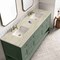 James Martin Vanities Breckenridge 72" Double Vanity, Smokey Celadon, w/ 3 CM Tajnar Eclos Top w/FreePower Wireless Charger 330-V72-SC-FTJR - alternate 8