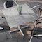 Flash Furniture 36" Square Outdoor Tabletop, Gray Faux Concrete, Seamless Surface Technology, 30x30 Silver X Base ST-SQ36-CMGY-T3030S-GG - alternate 5