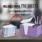 Acrimet Desktop Organizer Pencil, Pen, Paper, Clip, Caddy Holder (Plastic) (Paper Included) (Purple Color) 954.LO - alternate 4
