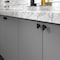 Richelieu 1 23/32-inch (44 mm) x 29/32-inch (23 mm) Matte Black Contemporary Cabinet Knob BP734544900 - alternate 4