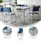 Flash Furniture HERCULES 500 lb. Capacity High Density Navy Vinyl Stacking Chair with Sled Base, 5PK 5-XU-8700-NVY-B-VYL-30-GG - alternate 8