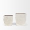 Homeroots Set of Two White Metal 20 Ounce Rectangular Pot Planters, 2PK 609419 - alternate 7