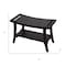 Homeroots 30" Dark Brown Teak Rectangular Shower Bench With Shelf 376670 - alternate 4