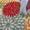 Homeroots 4' X 6' Orange Red Green And Blue Floral Indoor Outdoor Area Rug 546655 - alternate 5