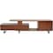 Leisuremod Avery TV Stand with MDF Cabinet and Powder Coated Steel Legs, Walnut ATS69NW - alternate 9