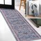 Jonathan Y Kemer All-Over Persian Non-Slip Machine-Washable Blue/Red/Brown 2 ft. x 8 ft. Runner Rug WSH104B-28 - alternate 1