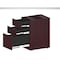 Boss Office Products BOSS 60" Desk with File Ped in Mahogany Finish GroupA23-M - alternate 4