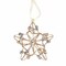 Homeroots Set of Four Gold And Silver Handmade Faux Crystal And Metal Hanging Star Ornaments, 4PK 548239 - alternate 6