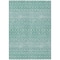 Homeroots 10' X 14' Aqua Teal Blue And Ivory Tribal Washable Indoor Outdoor Area Rug 582607 - alternate 5