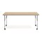 Flash Furniture Commercial Adjustable Height Rectangular Activity Table - Locking Casters-LT NAT XU-A3072-REC-LTNAT-T-A-CAS-GG - alternate 5
