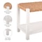 Alaterre Furniture Newport 40in Wood Storage Bench with Handcrafted Woven Rope Seat, White ANNP0550 - alternate 9