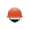 Msa Safety V-Gard Slotted Cap, HDPE, Fas-Trac III Suspension, Type I, Class E, Orange (10.6in L x 8.7in W) 475361 - alternate 2