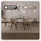 Leisuremod Modern Wooden Dining Chair, Walnut Color Frame in Cream, Brivo Collection BC22CR - alternate 5