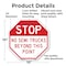 Signmission Stop No Semi Trucks Beyond This Poi, 10 Inch X 10 Inch, Aluminum Metal Signs OC-A-10-291 - alternate 4