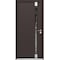 Vdomdoors Aluminum Door Cynex 6777 Brown Entry Steel Metal Modern Painted W36xH80 Left Inswing CYNEX6777EXD-BRW-W36xH80-LH-I - alternate 1