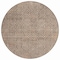 Homeroots 8' Brown Round Geometric Washable Indoor Outdoor Area Rug 607484 - alternate 7