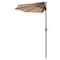 Villacera 9ft Half Umbrella, Beige 83-OUT5461 - alternate 1