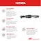 Ingersoll-Rand 3/8" Drive Air Ratchet Wrench, 73 ft-lb Max. Torque, 160 RPM 107XPA - alternate 3