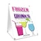 Signmission Frozen Drinks, 36 Inch x 24 Inch A-frame Yard Sign, Plastic Sign SBC-2436-Frozen Drinks - alternate 1