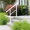 Nuvo Iron Stoop Railing Kit, For 2-3 Steps, White Aluminum, Posts Hand Railing Hardware incl WHSK3S-US - alternate 8