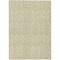 Homeroots 3' X 5' Light Green Damask Washable Non Skid Indoor Outdoor Area Rug 563856 - alternate 6