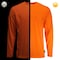 Dome75 Hi-Vis Long Sleeve Shirt, Non-ANSI/Enhanced Visibility, Poly/Jersey, Hi-Vis Orange, MD DSL2601 - alternate 5