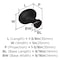 Amerock Vaile 1-3/8 inch (35mm) Length Oil-Rubbed Bronze Cabinet Knob, 25PK 25VMP53014ORB - alternate 4