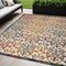 Homeroots 5' X 8' Ivory Blue Orange And Green Trellis Indoor Outdoor Area Rug 546792 - alternate 4