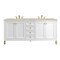 James Martin Vanities Chicago 72" Double Vanity, Glossy White, w/ 3 CM Tajnar Eclos Top 503-V72-GW-3TJR - alternate 1