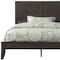 Homeroots Espresso Inlaid Panels Wood Queen Bed Frame 285863 - alternate 4