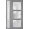Vdomdoors Front Exterior Prehung FiberGlass Door Frosted Glass / Manux 8552 Grey Ash / Sidelight Exterior Win MANUX8552EXD-SS-W36+14 x H80-RH - alternate 4
