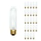 Bulbrite 60W Dimmable Clear T10 Incandescent Light Bulbs, Medium E26 Base, 2700K, 25PK 861273 - alternate 1