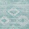 Homeroots 3' X 5' Aqua Turquoise And Ivory Southwestern Washable Indoor Outdoor Area Rug 588684 - alternate 4