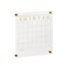 Martha Stewart Grayson Acrylic Dry Erase Wall Calendar w/Dry Erase Mrkr and Mntng Hrdwr, 14in. Sq, Clr w/Gld Prnt BR-AC-3636-GD-CLRGLD-MS - alternate 1