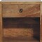 Homeroots 12" Brown Solid Wood Square One Drawer Floating Nightstand 651595 - alternate 13